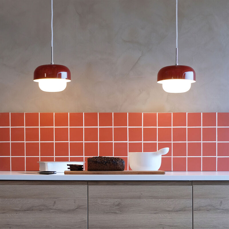Haipot pendellampe D23, rød