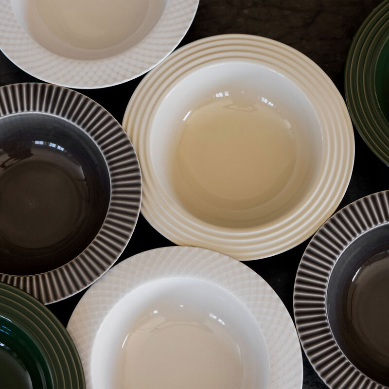 Coffee & More dyp tallerken, beige