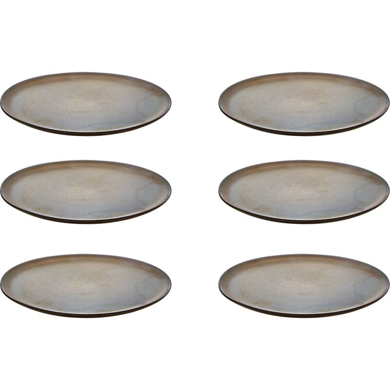 RAW Desserttallerken 6 stk, Metallic Brown