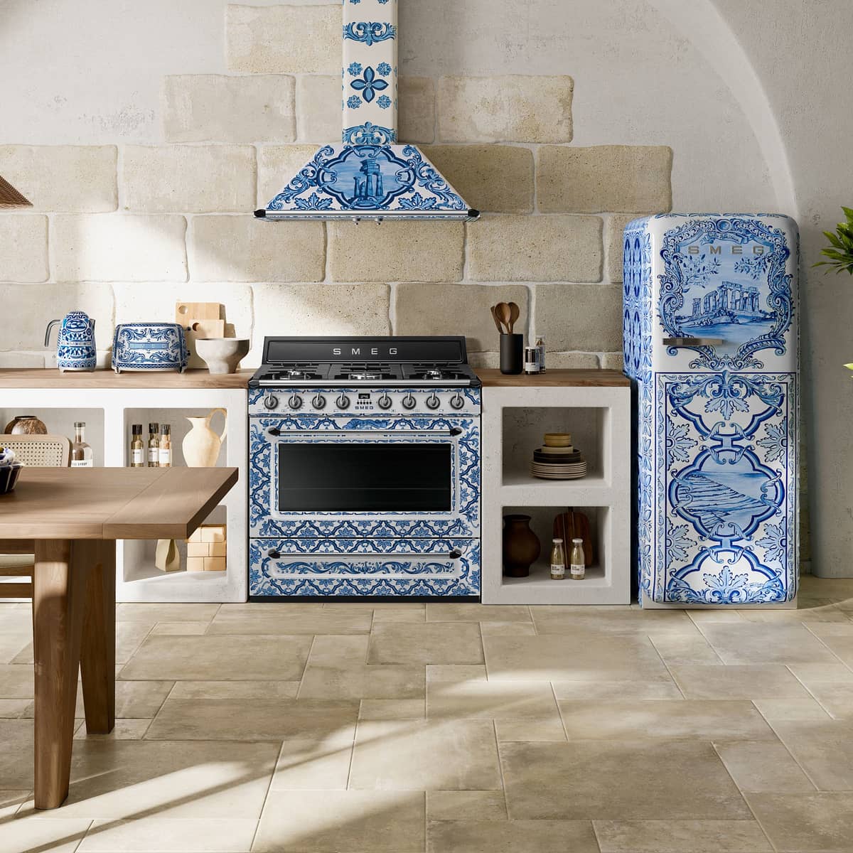 KT90DGME D&G Blu Mediterraneo liesituuletin seinäasennukseen 90 cm