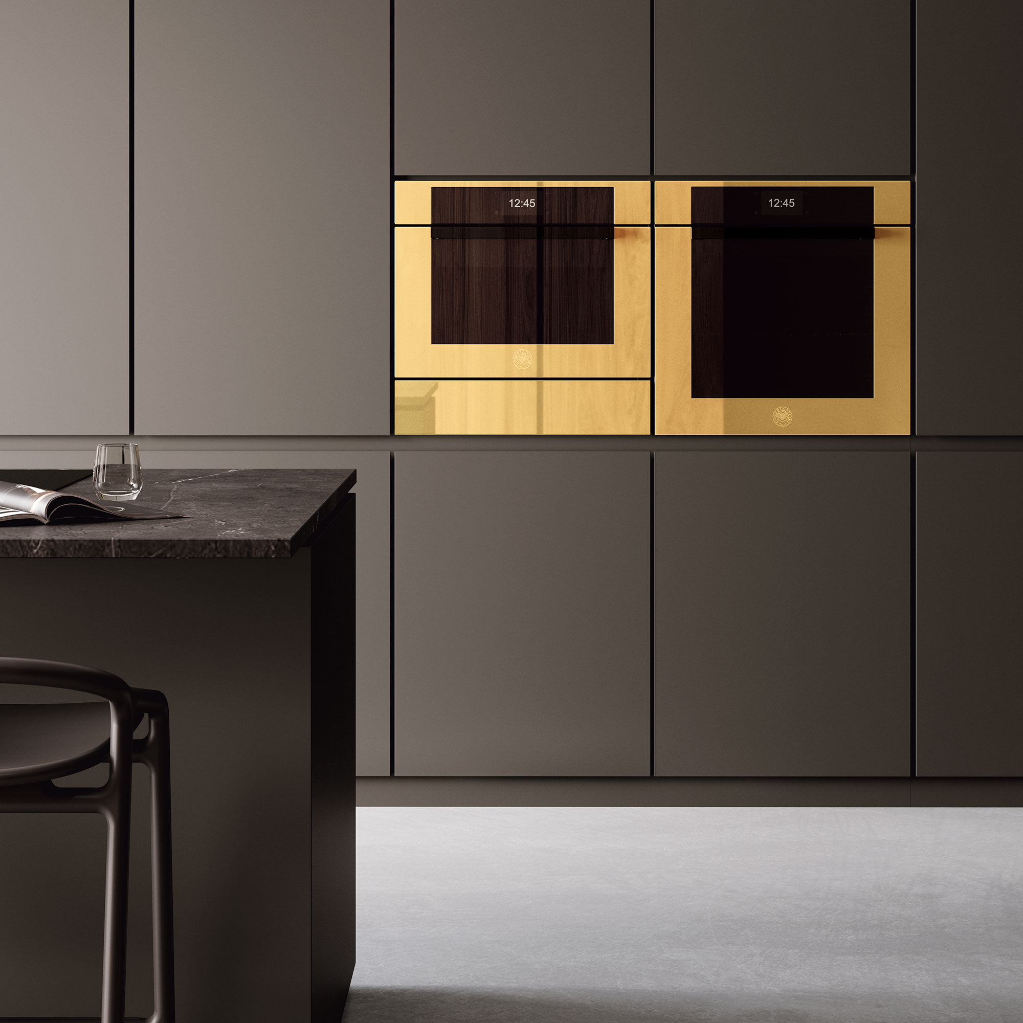 FMOD6117PTG3 Modern innbyggingsovn med pyrolyse 80 liter, gull