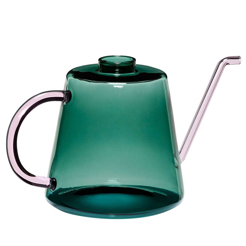 Flora vandkande 23 cm, mørkegrøn/lyserød