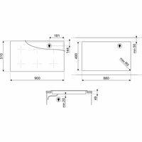 SIM1964D Linea induktionshäll 90 cm, svart