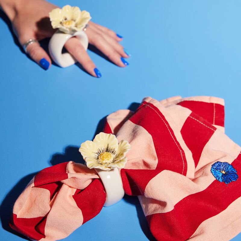 Poppy serviettring 2-pakning, beige