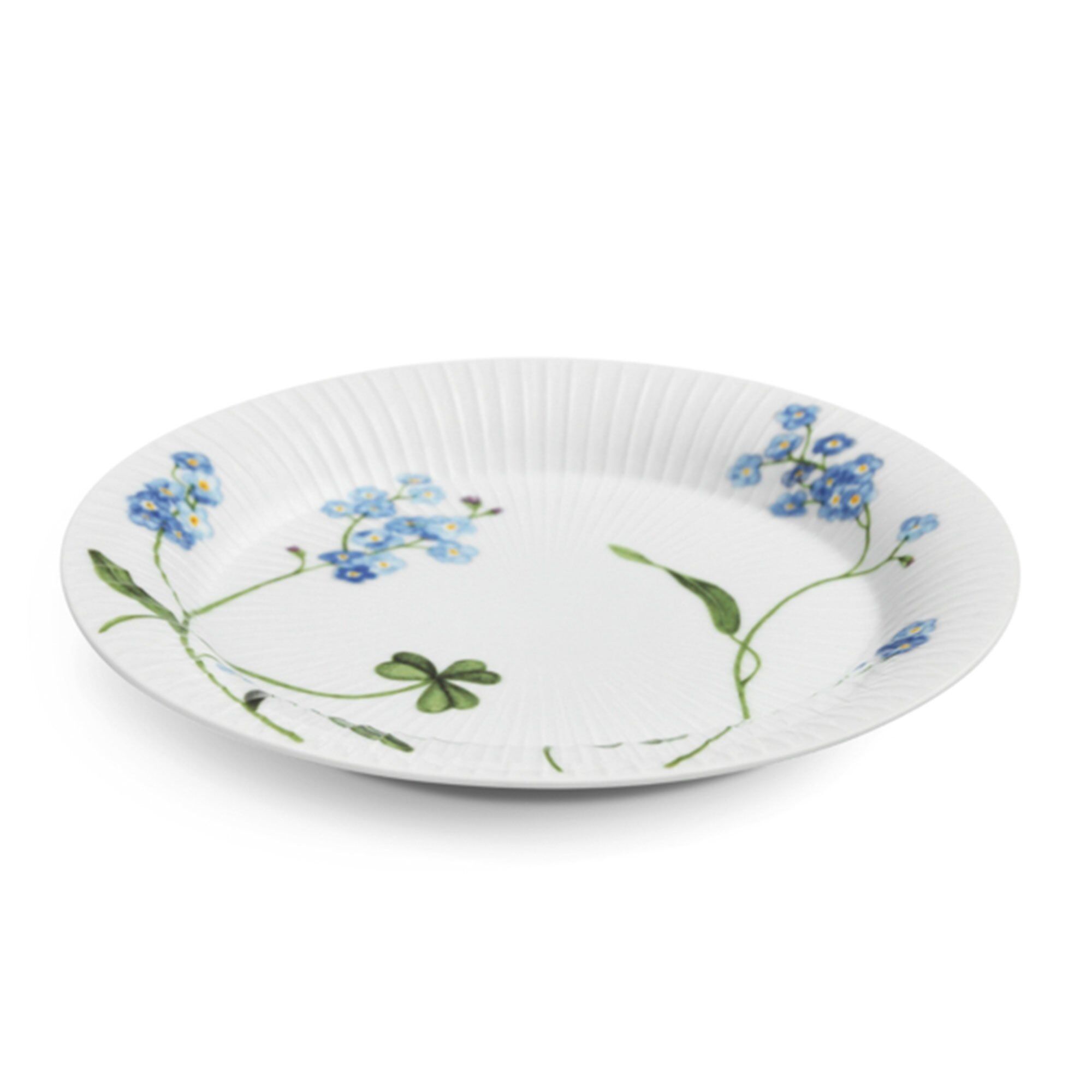 Kähler Hammershøi Summer Tallerken Ø22 cm Forget me not