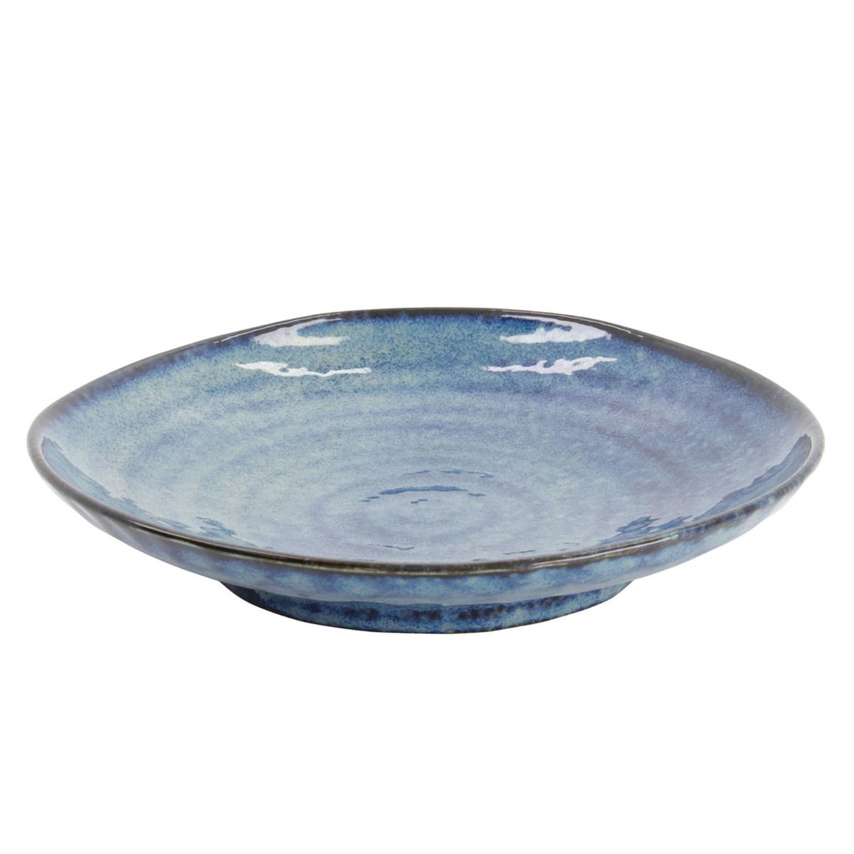 Triangle tallerken 18,9 x 3,5cm, cobalt blue