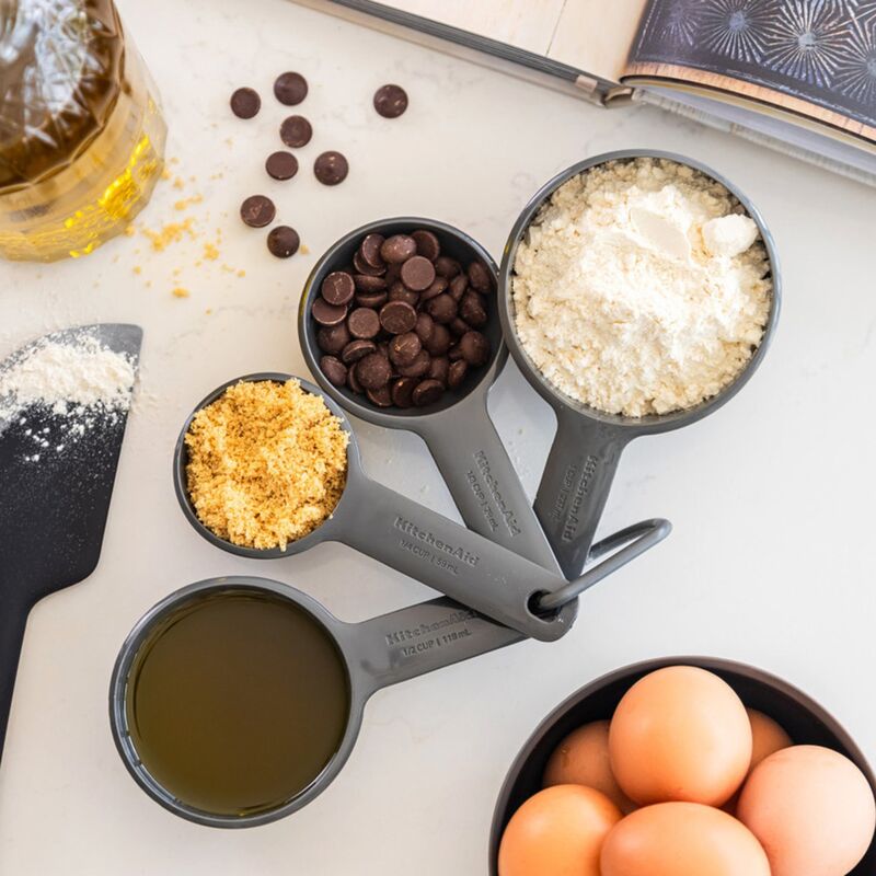 Måttsats 4 delar, charcoal grey