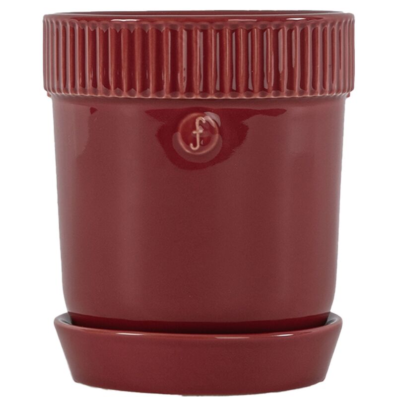 Elise urtepotte 13 cm, vinrød