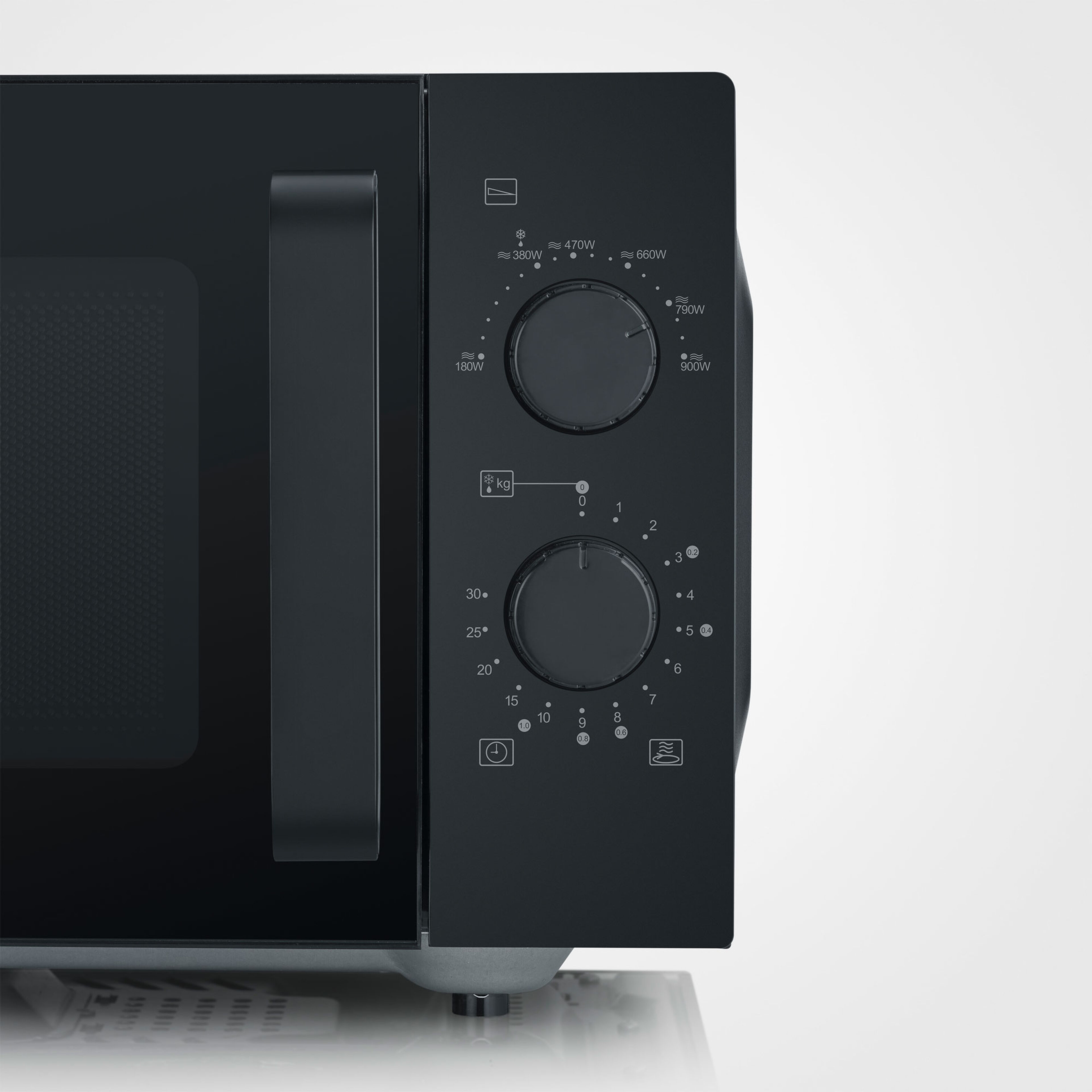 Mikroaaltouuni 25 litraa, musta