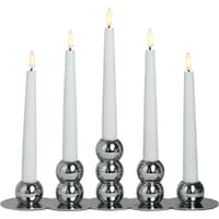 Lykke LED adventsljusstake, krom