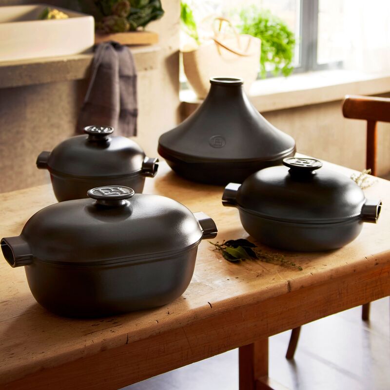 Rund gryte, mørkegrå