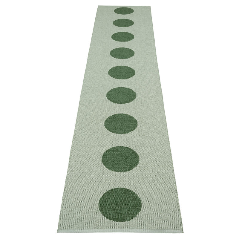 Pappelina Vera Pop Tæppe 70x360 cm, Leaf/Misty Mint