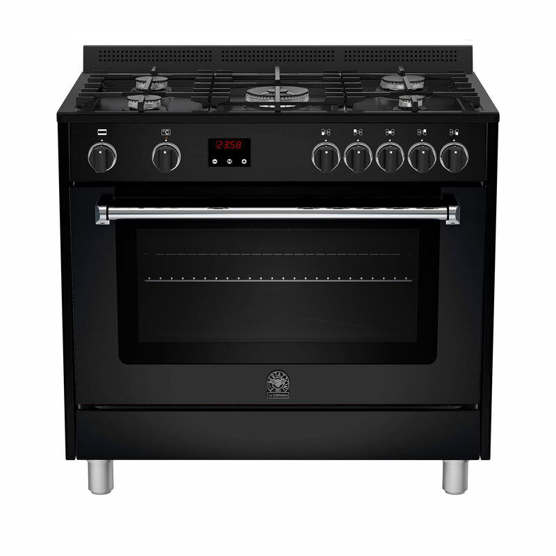 AMS95C61CNE gasskomfyr 90 cm, matt svart