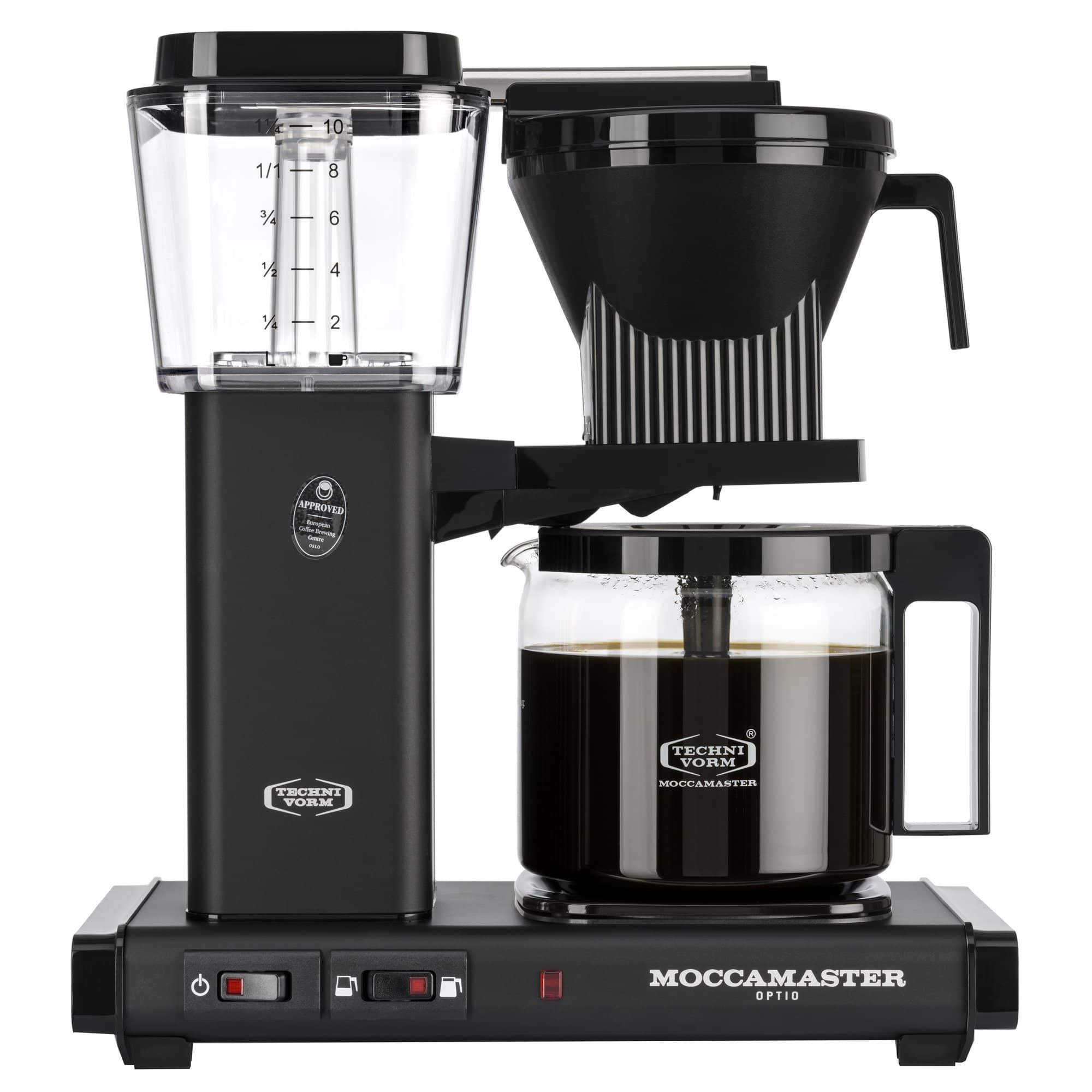 Optio kaffemaskine 1,25 liter, Matt Black