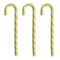 Polka Keppi Valkoinen/Keltainen 170mm 3-pakkaus