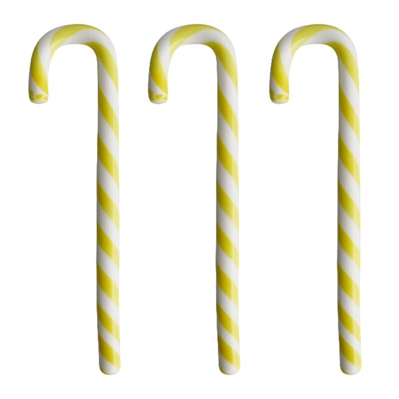 Polka Keppi Valkoinen/Keltainen 170mm 3-pakkaus