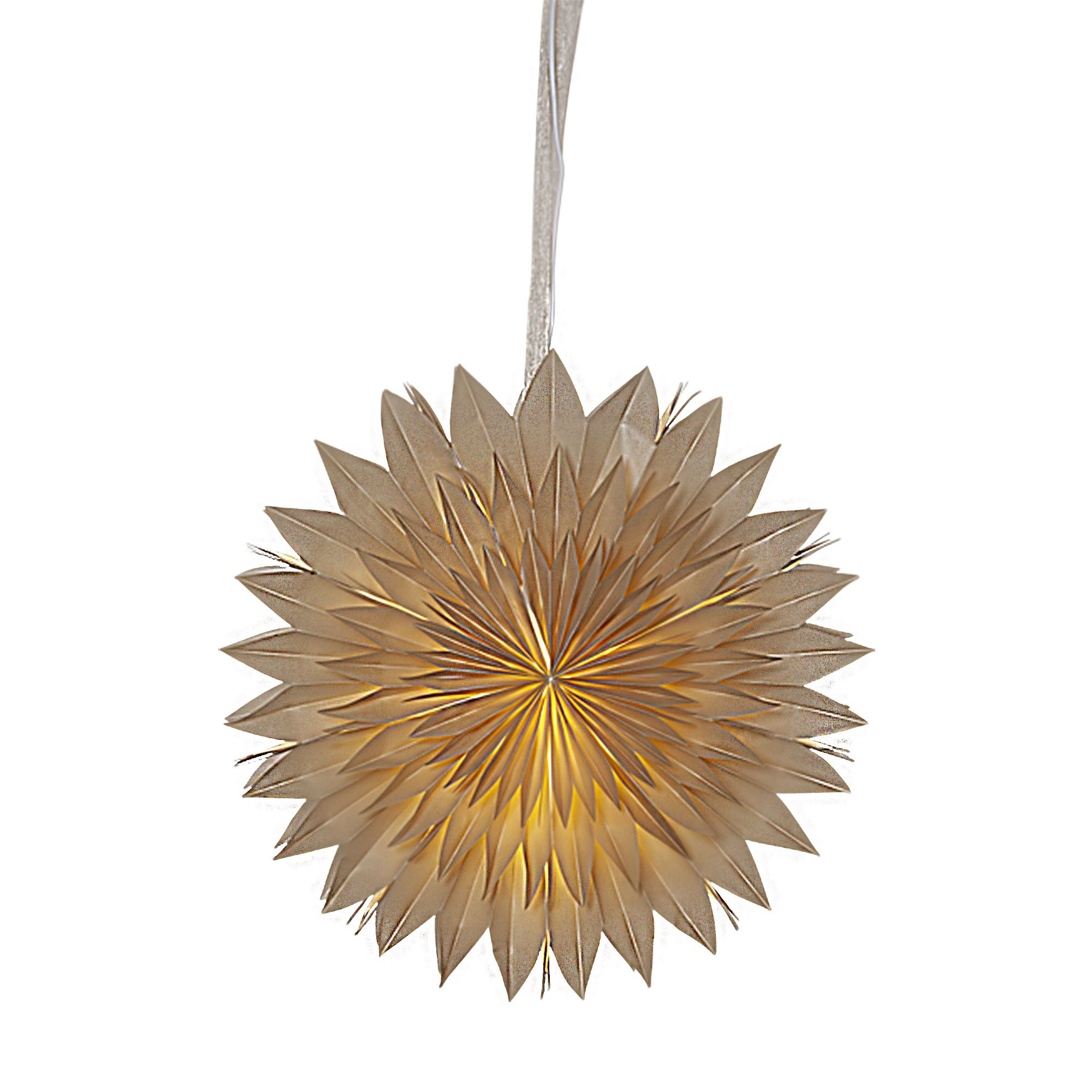 Dis pappersstjärna, beige, 50 cm