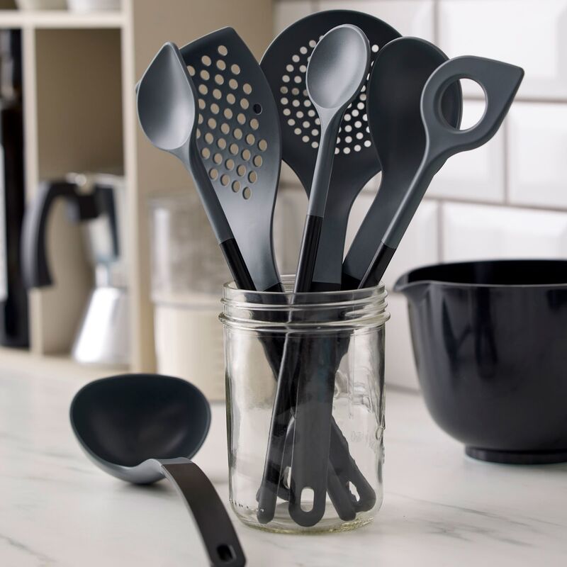 Optima sekoituskauha reiällä 31 cm, musta