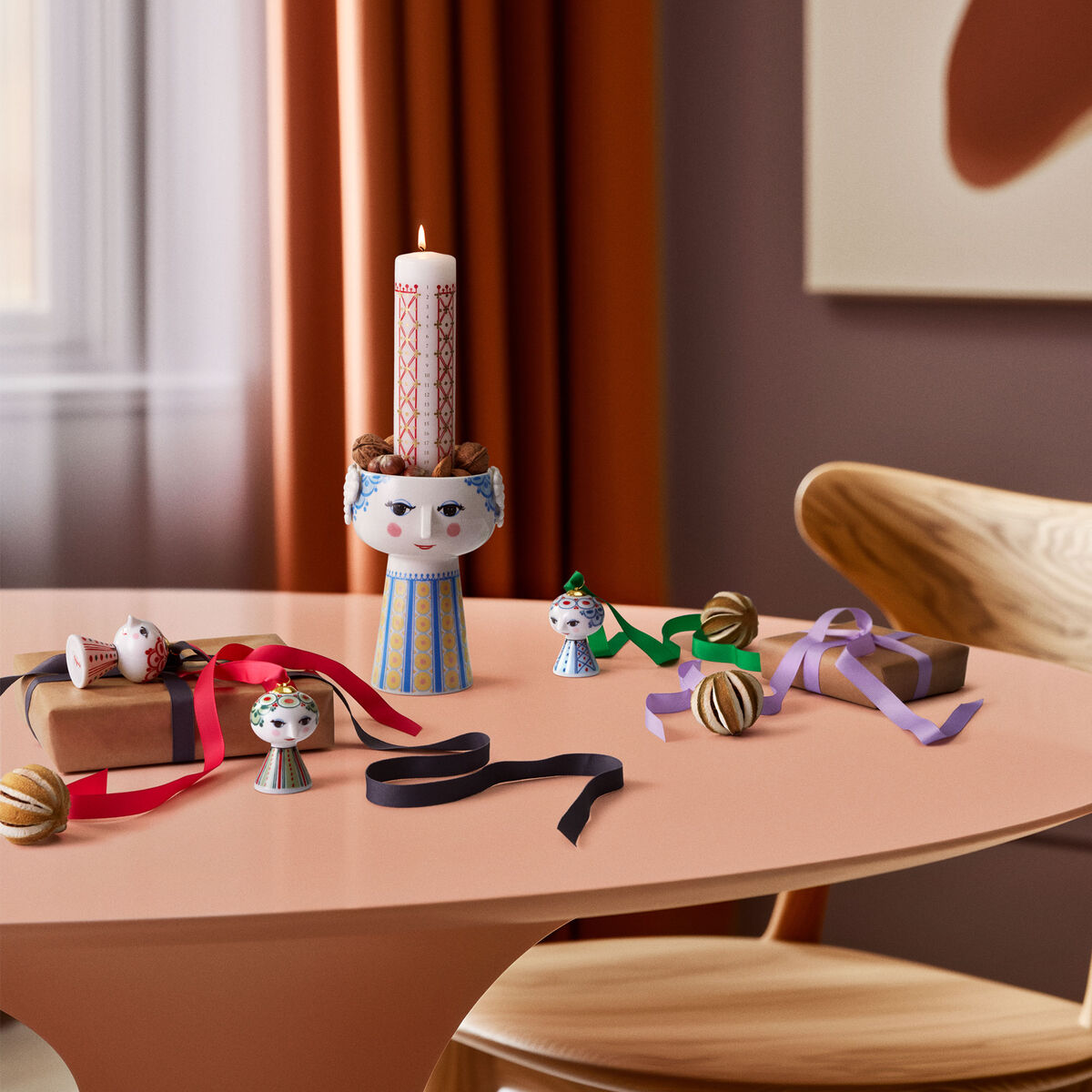 Bjørn Wiinblad Eva 2025 Julekugle 7,5 cm, blå