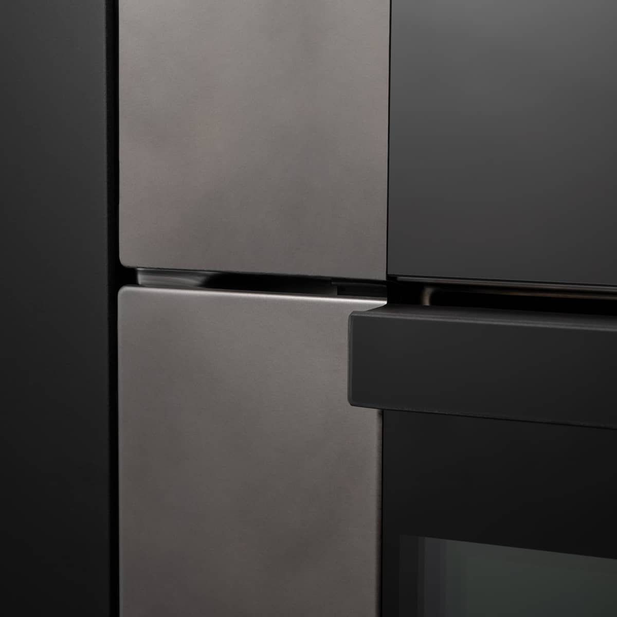 F457MODMWTZ Modern-series kombiovn med mikro 45 cm, zink