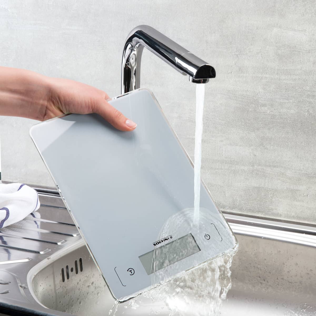 Kjøkkenvekt Page Aqua Proof Hvit