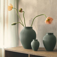 Knabstrup Ripple Celadon Vase 27 cm, grønn