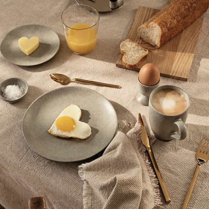 Broste Elouise pöytäliina 200x160 cm, fungi grey