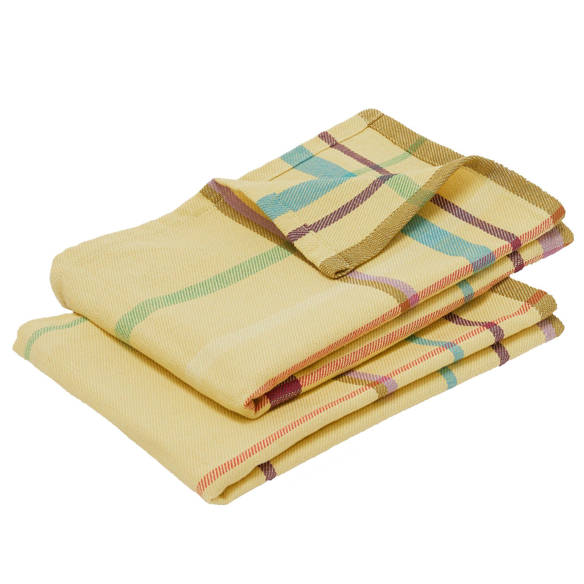 Coffee kökshandduk 70 x 50 cm 2-pack, gul