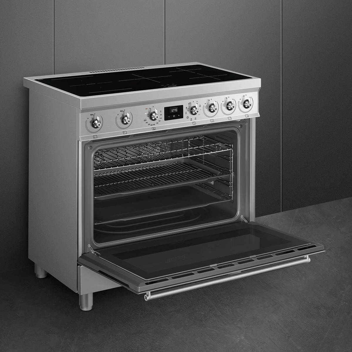 C9IMX2 Induktioliesi Classic 90 cm, ruostumaton teräs