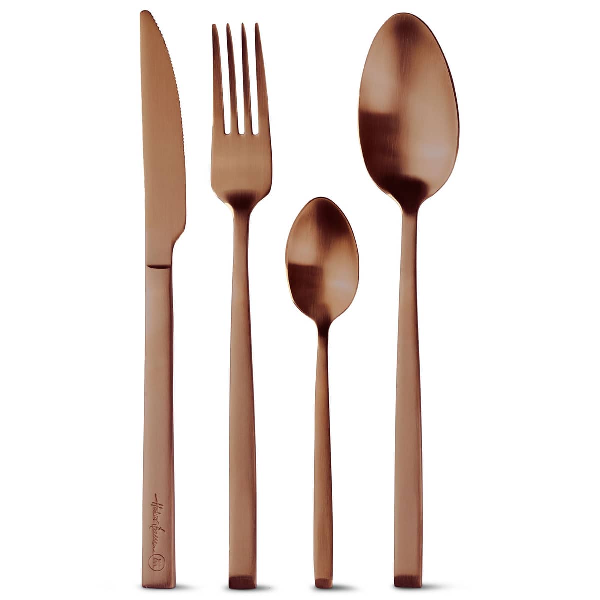Pure bestickset 24 st, brun