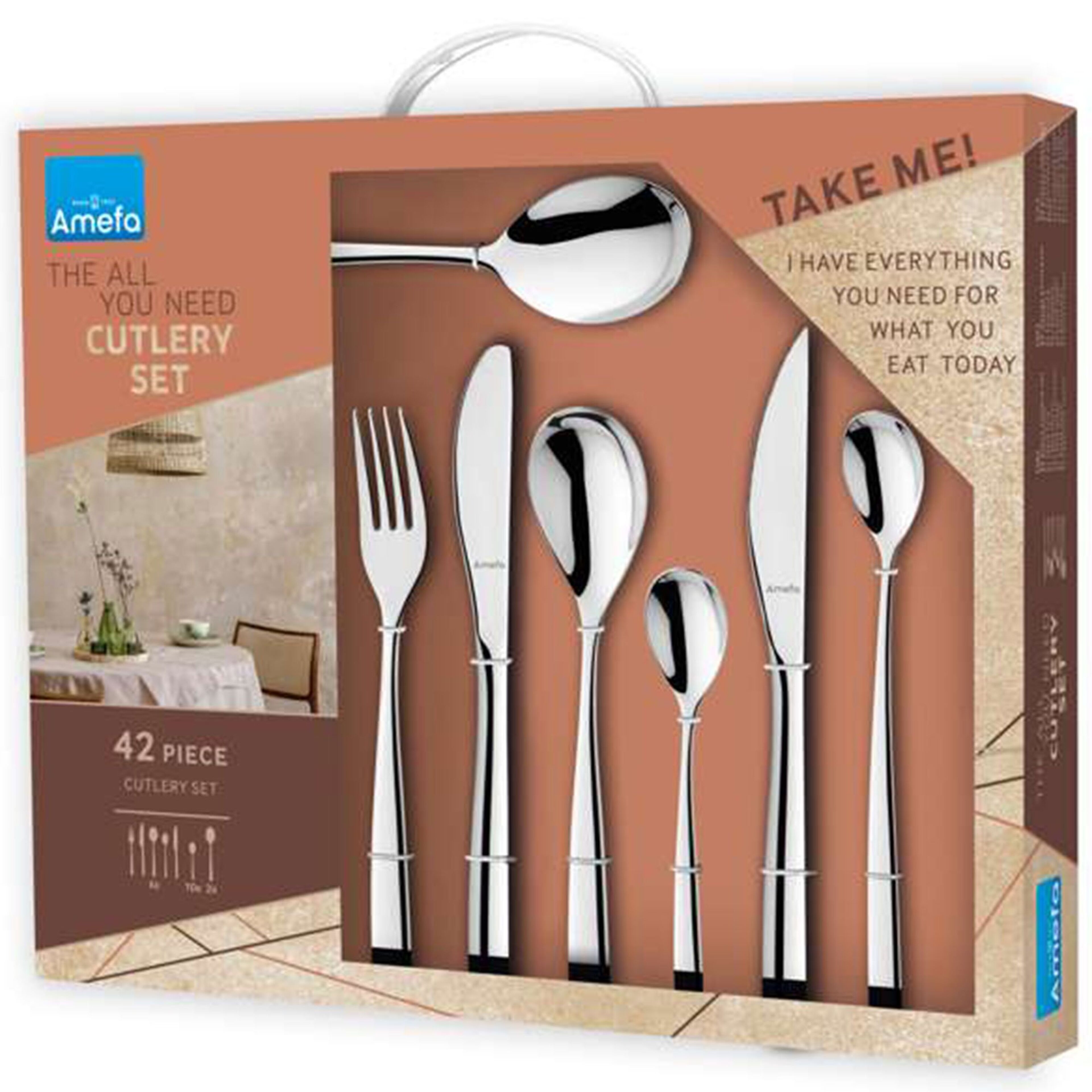 Amefa Gaya bestikset, 42 dele