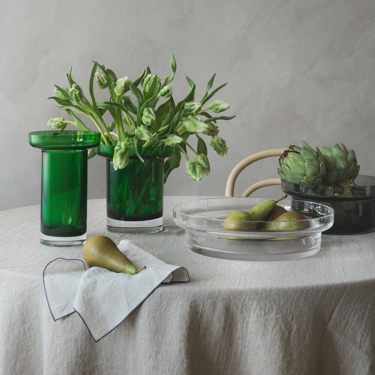 Limelight Vase 23 cm, Eplegrønn