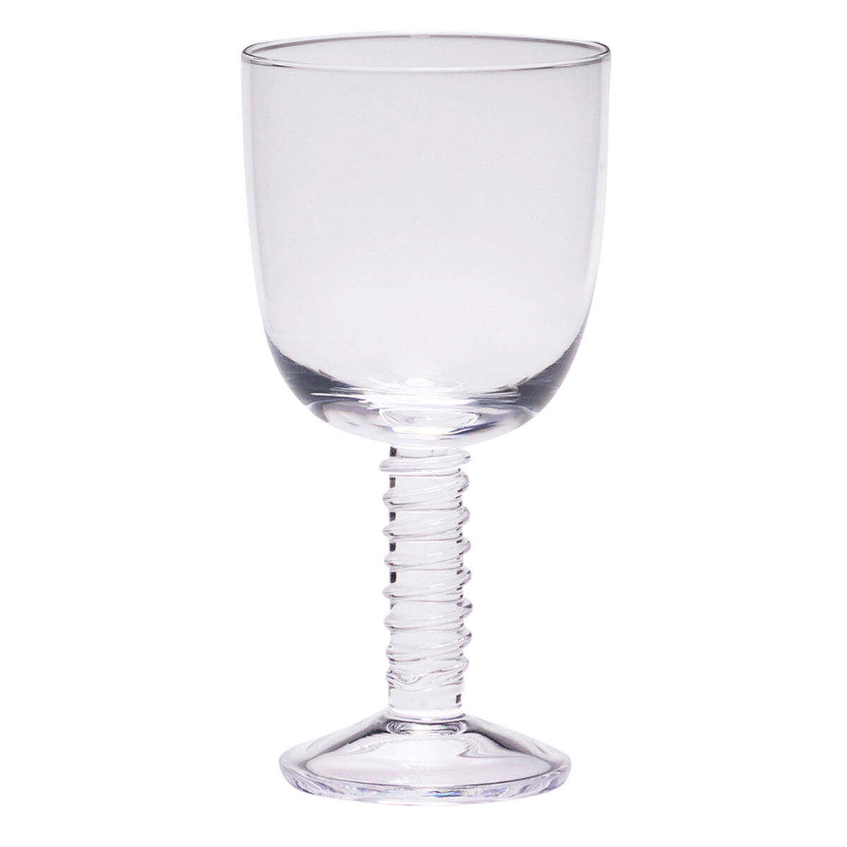 Hübsch Clink valkoviinilasi, kirkas