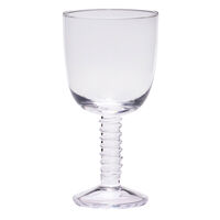 Hübsch Clink valkoviinilasi, kirkas