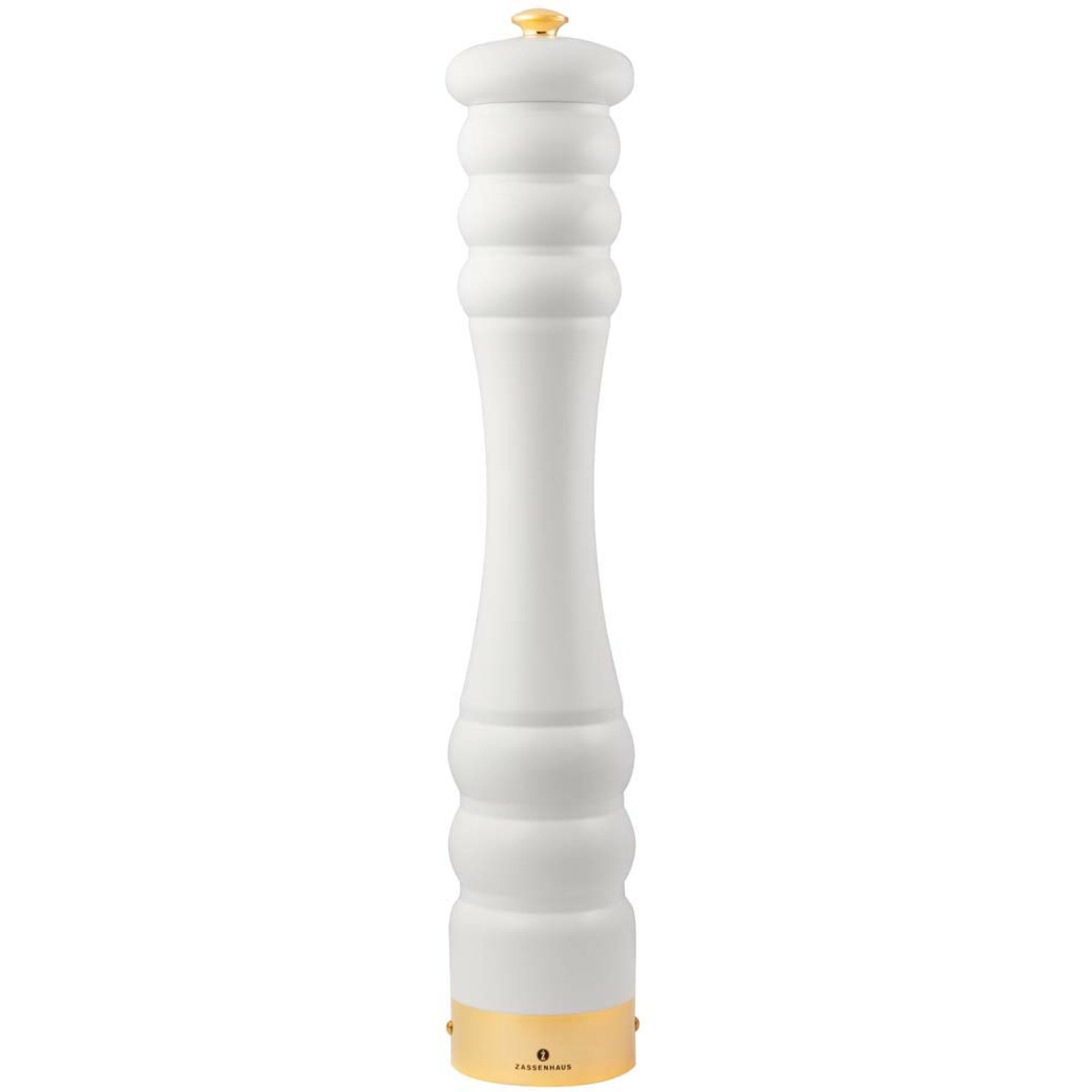 Peberkværn Munchen 45 Cm. Mat Hvid/guld