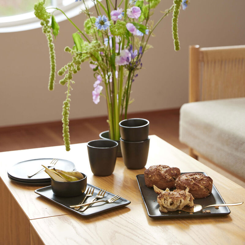 RAW suorakulmainen lautanen, 23,5 x 15 cm, titanium black