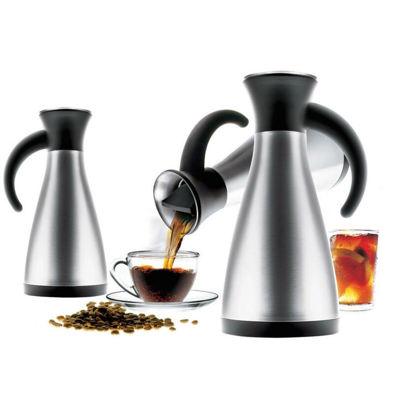 Termoskanna med droppfri kant, Rostfritt Stål