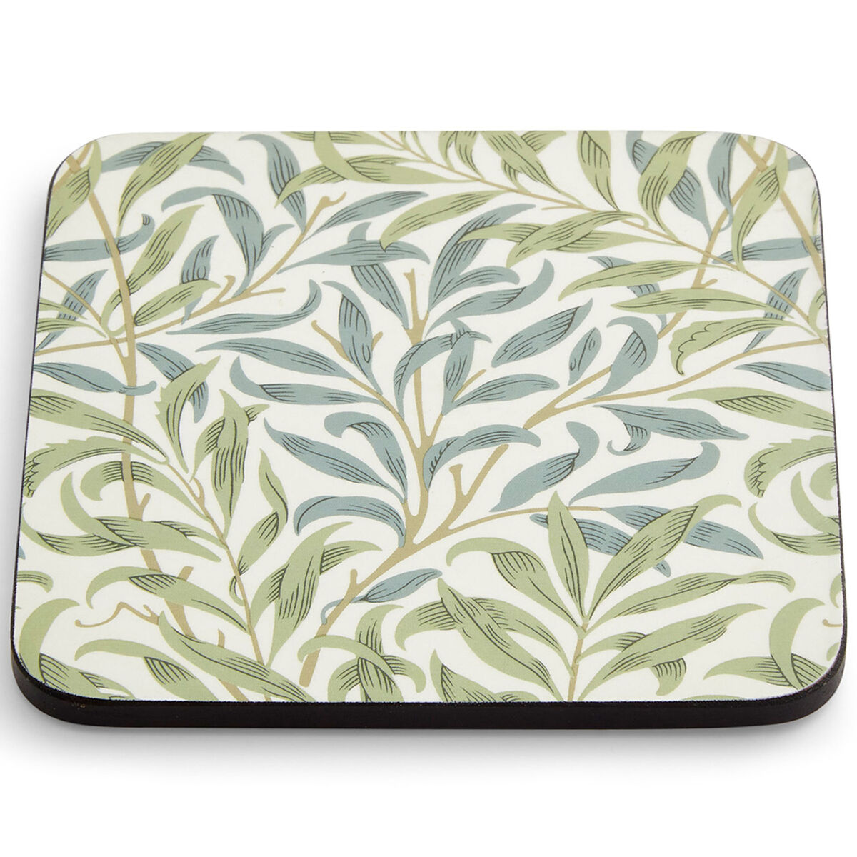 Spode Morris & Co Willow Bough glasunderlägg 6-pack, blå/grön