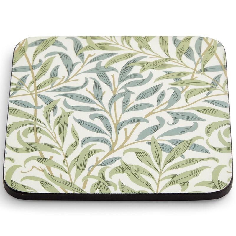 Spode Morris & Co Willow Bough glasunderlägg 6-pack, blå/grön