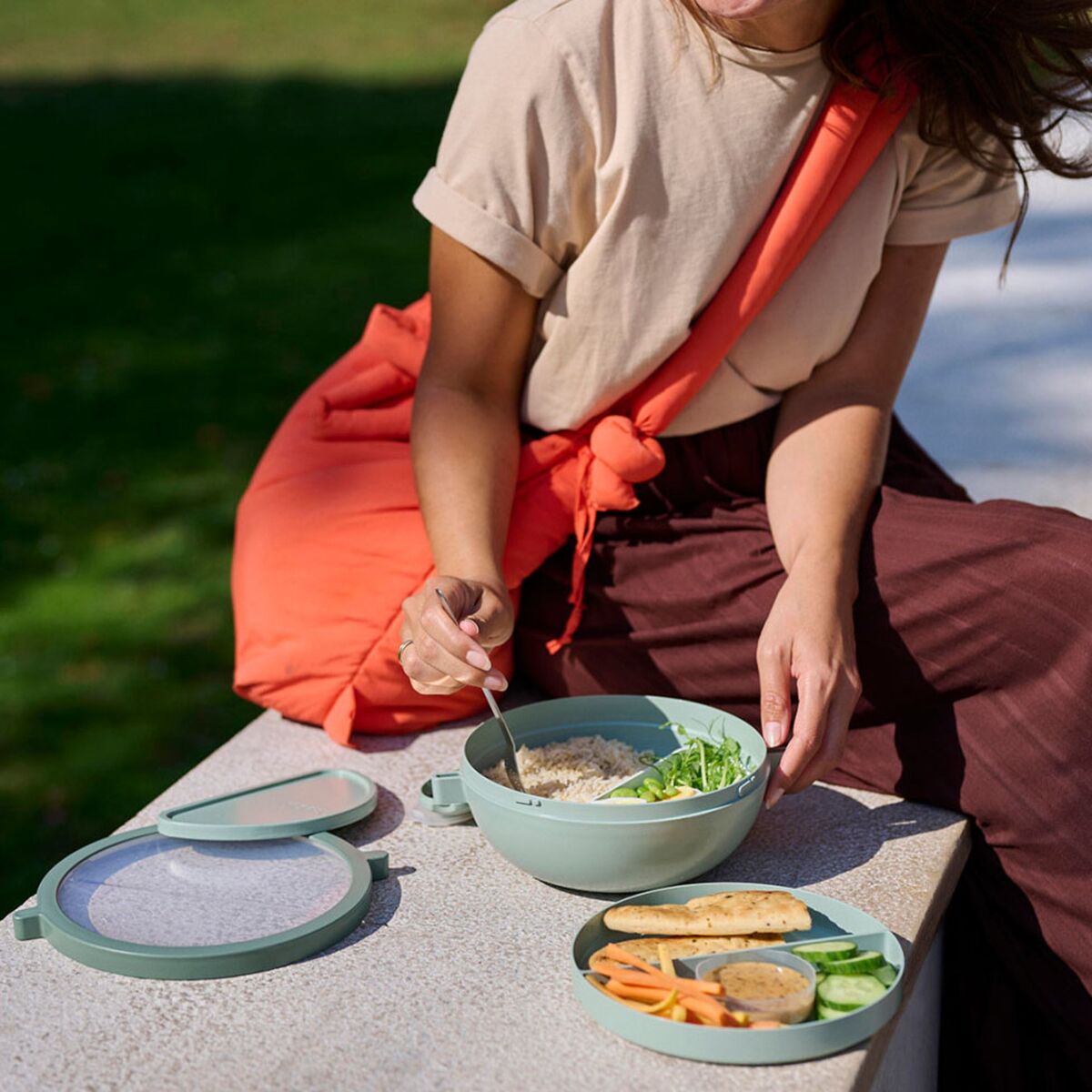 Vita madkasse 1500 ml, nordic sage