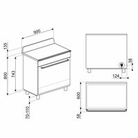 TR90IMBL Victoria Induktionskomfur 90 cm, sort