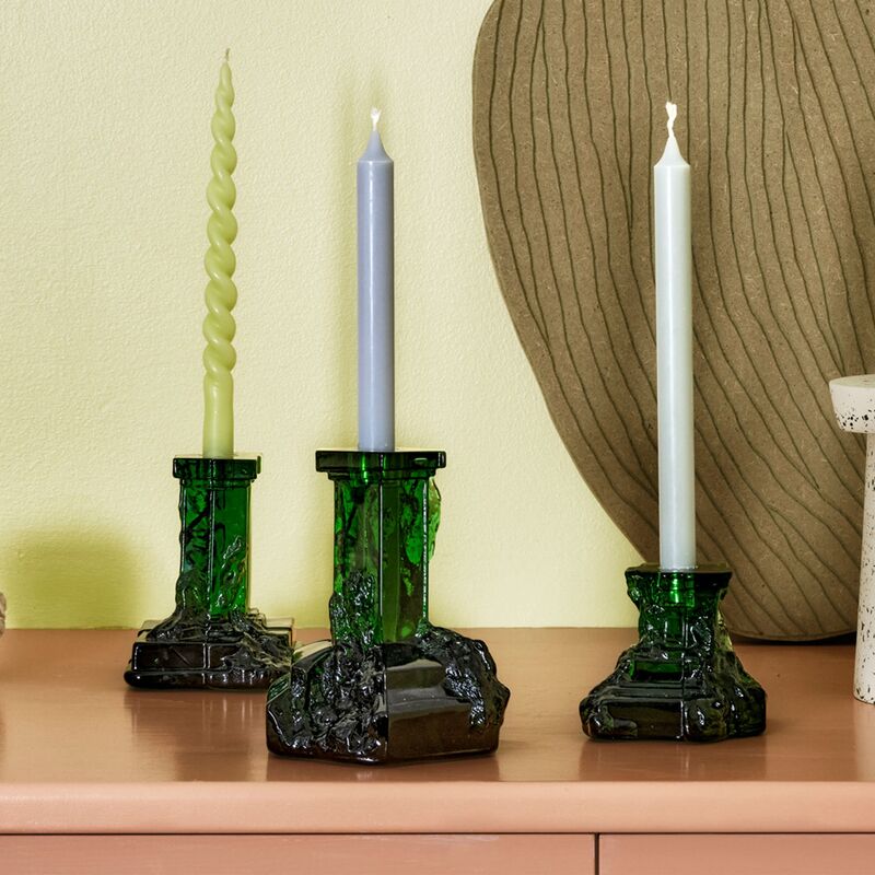 Rocky Baroque lysestage 150 mm, emerald green