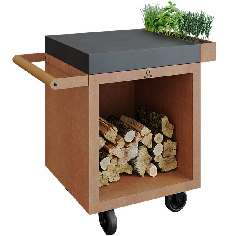 Arbetsbord till utekök 65 PRO CD, stål