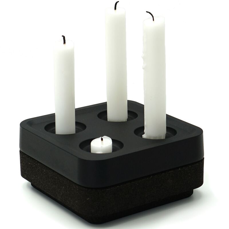 Presentkit, fyran korkskål, svart