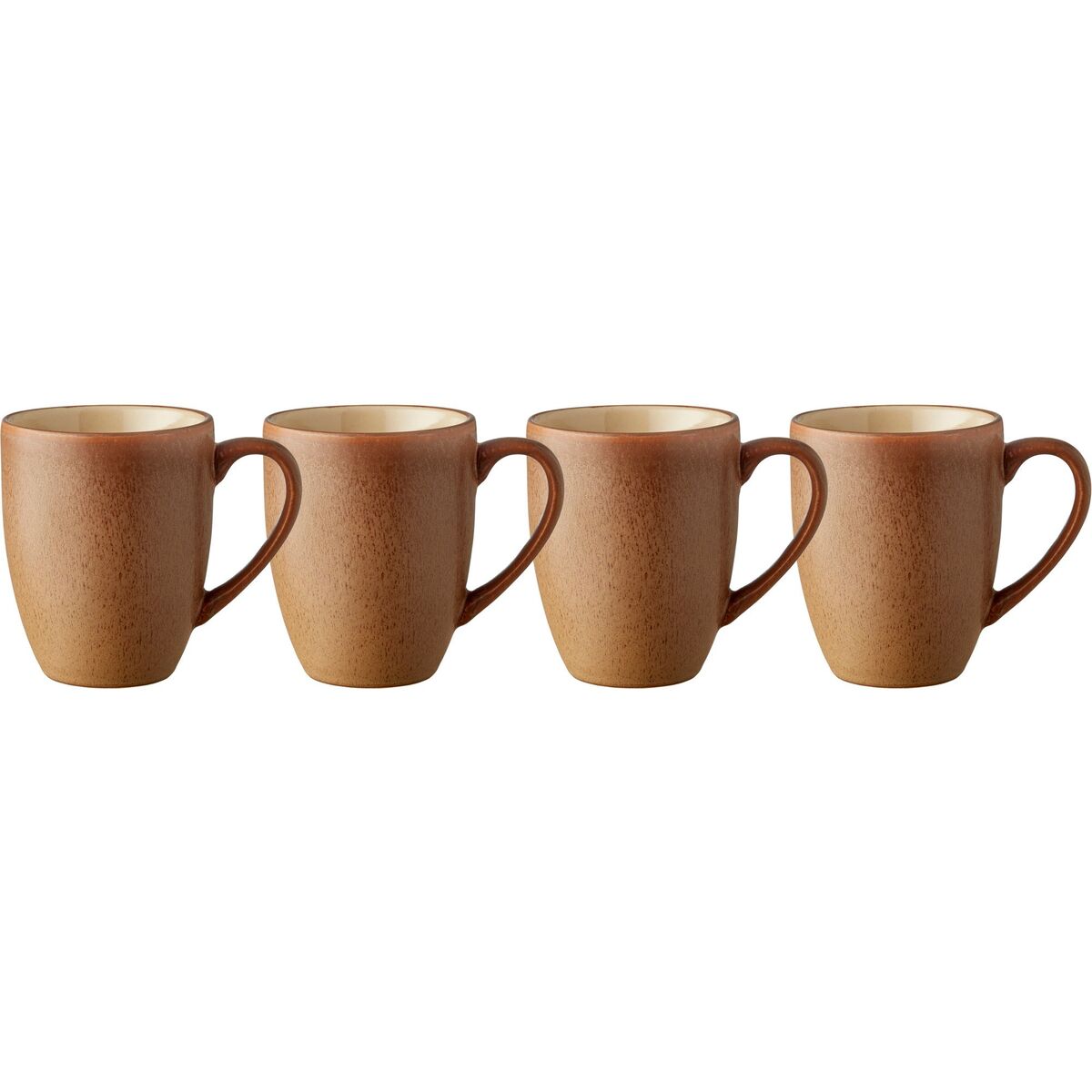 Krus med håndtag 30 cl, wood/sand, 4-pak