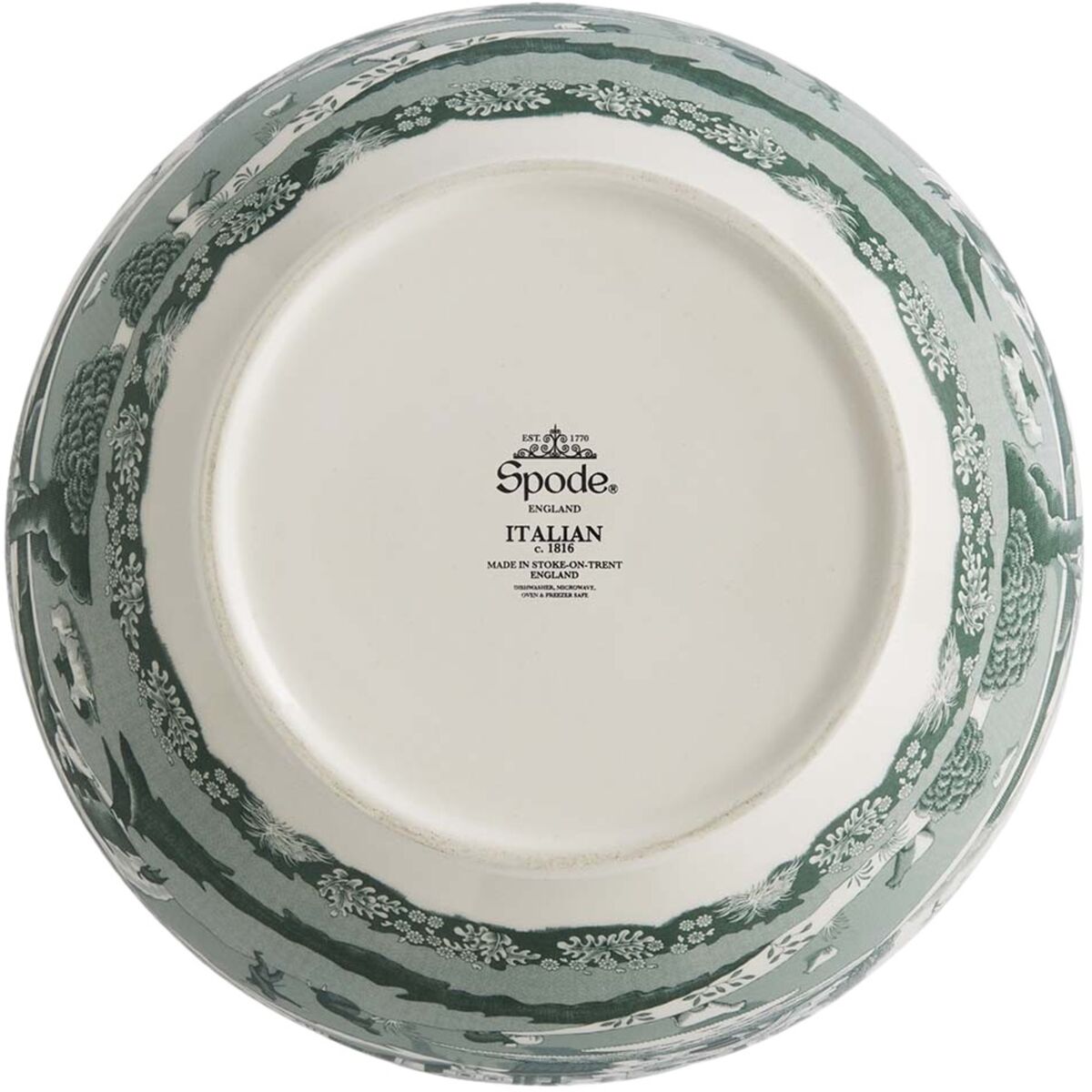 Heritage Green Italian serveringsskål 27,5 cm, grønn/hvit