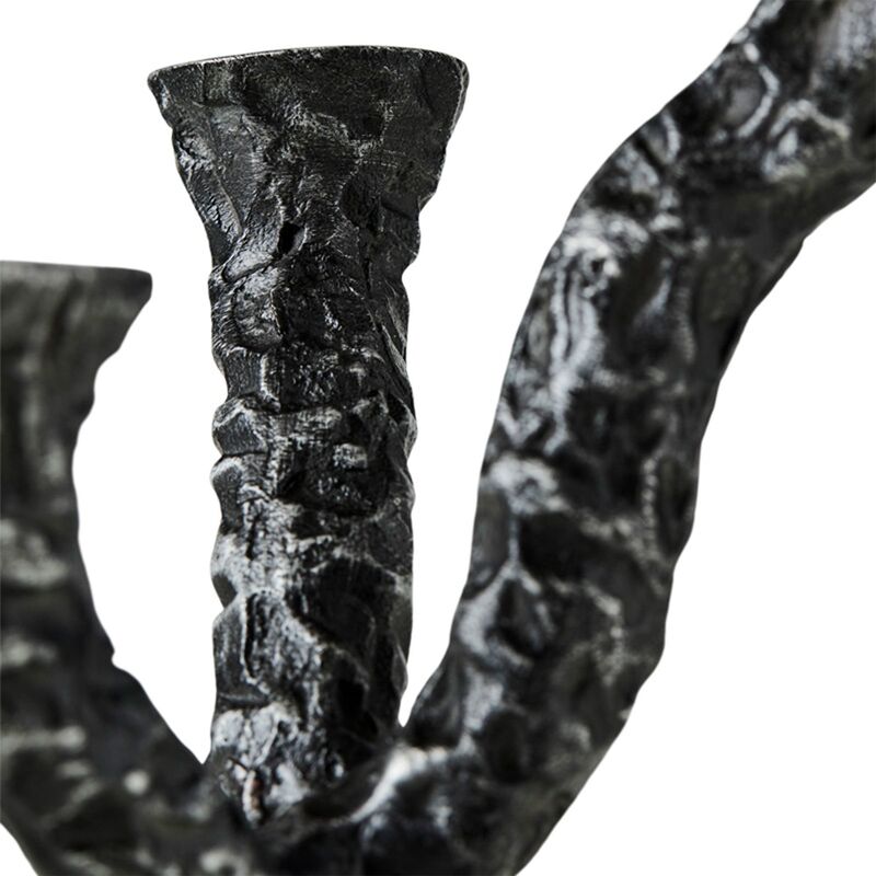 Ava ljusstake, antique dark grey