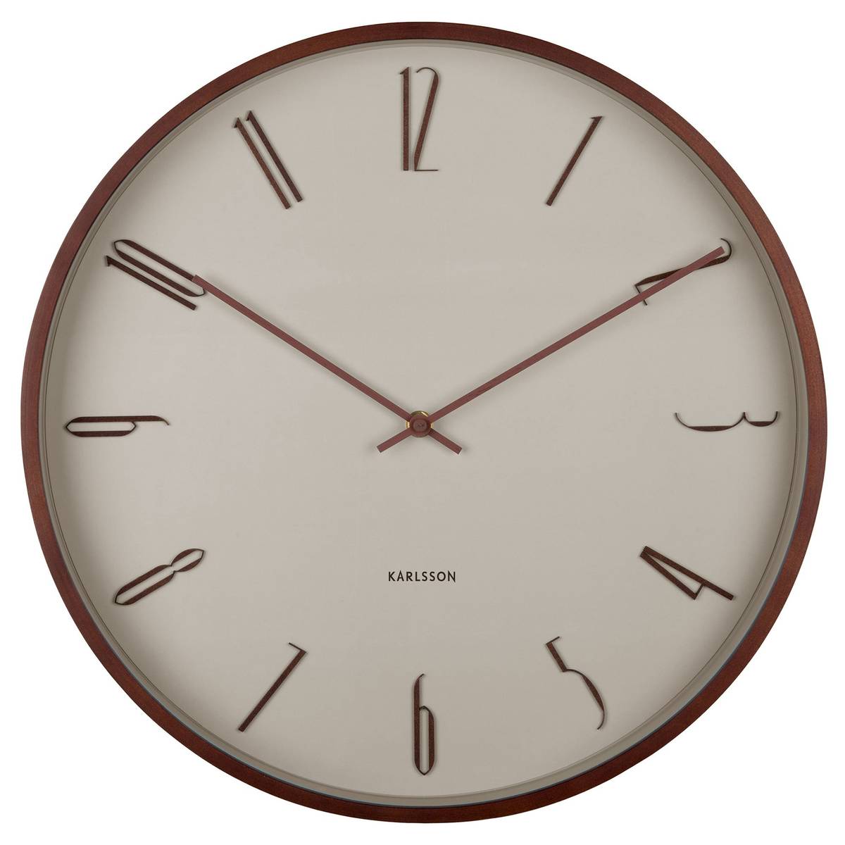 Scandia seinäkello 40 cm, warm grey