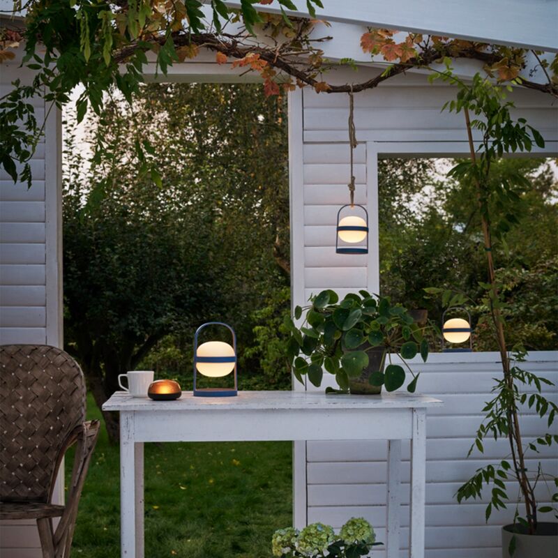 Soft Spot Solar Circular lanterne 25 cm, sky blue