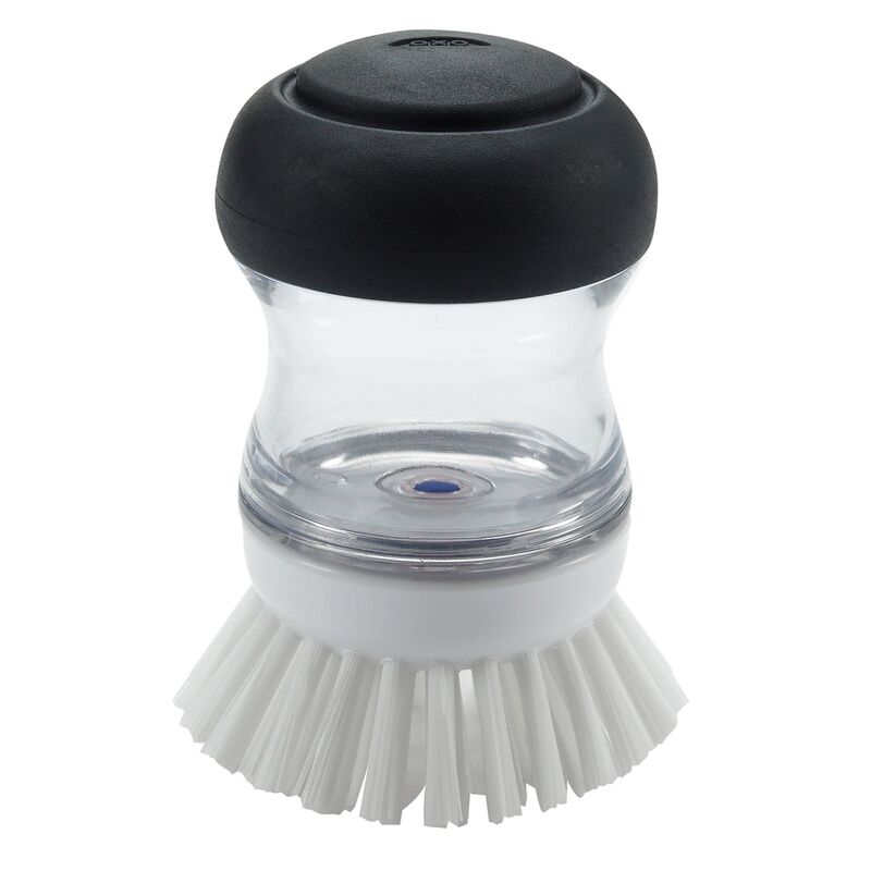 Oppvaskbørste med vaskemiddelpumpe